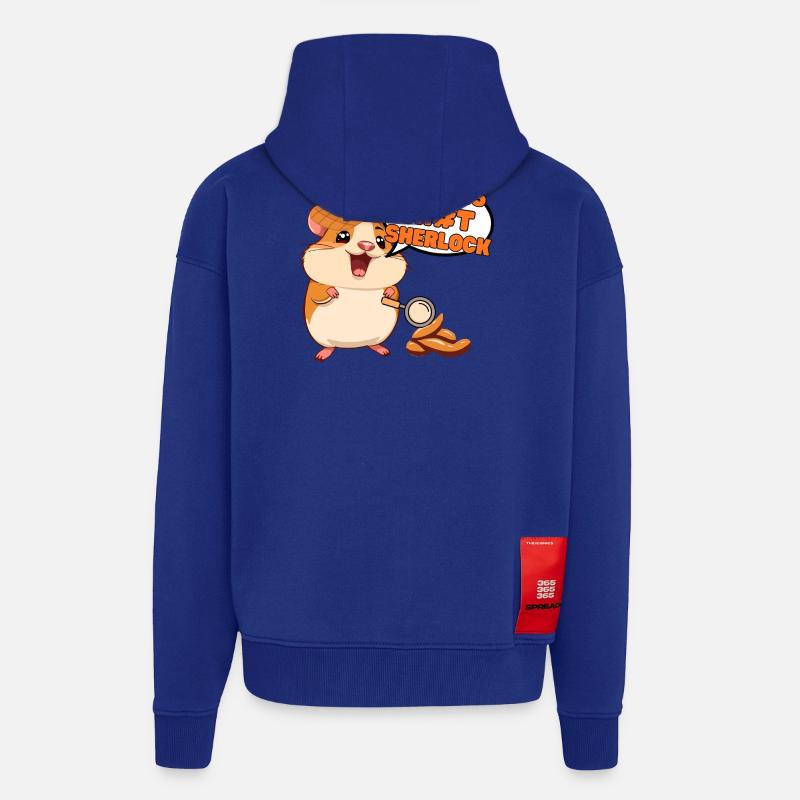 Non, c’est de la Sherlock - Veste à capuche bio épaisse oversize fabriqué en UE - Iconic Blue
