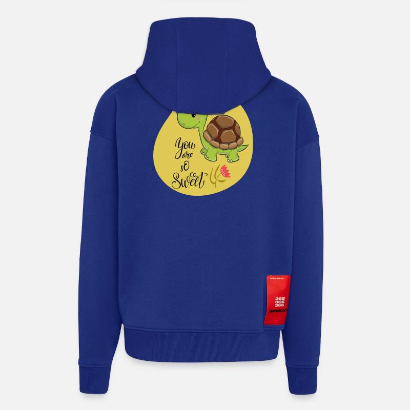 cute turtle - Zip Hoodie - made by SPREAD - Iconic Blue