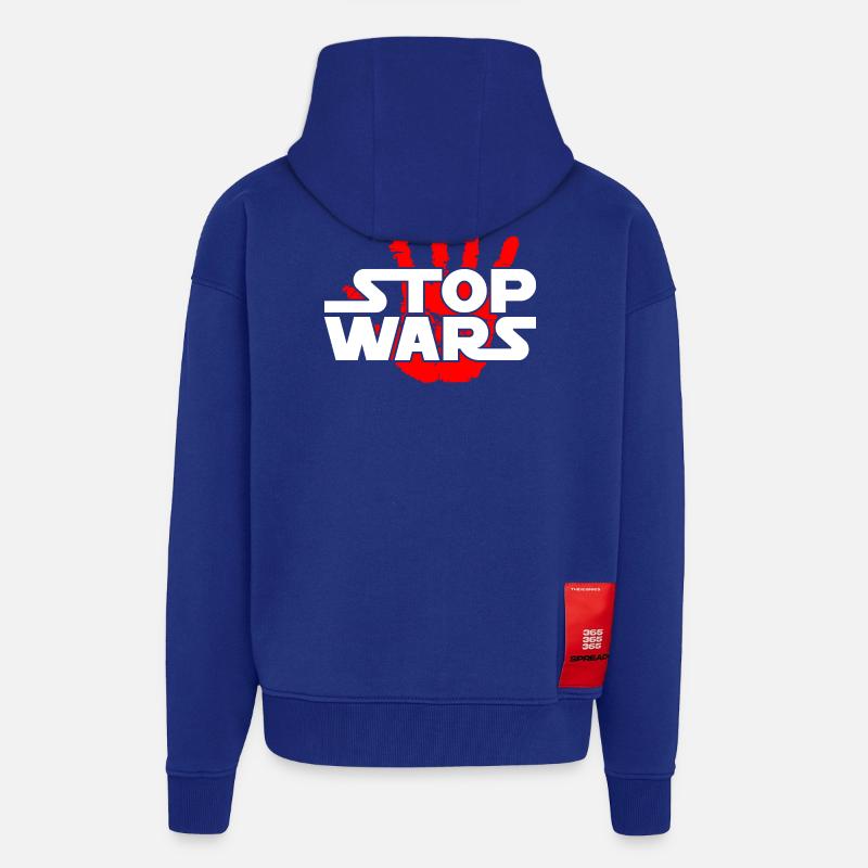 Stoppt Kriege - Zip Hoodie - made by SPREAD - Iconic Blue