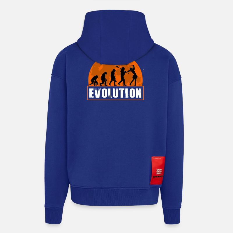 Entwicklung der Golfmädchen-Geschenk-Golfspielerin - Zip Hoodie - made by SPREAD - Iconic Blue