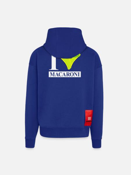 I love macaroni - Zip Hoodie - made by SPREAD - Iconic Blue