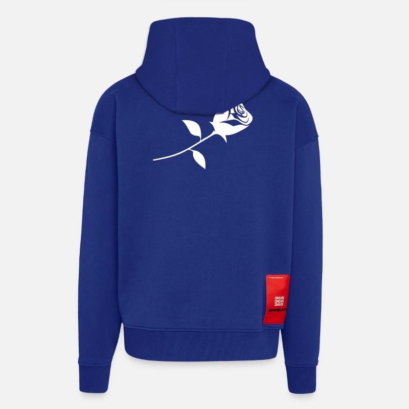 Eine Rose - Zip Hoodie - made by SPREAD - Iconic Blue