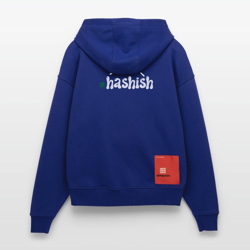 Let's Hash Typography Pattern Zip Hoodie - made by SPREAD
