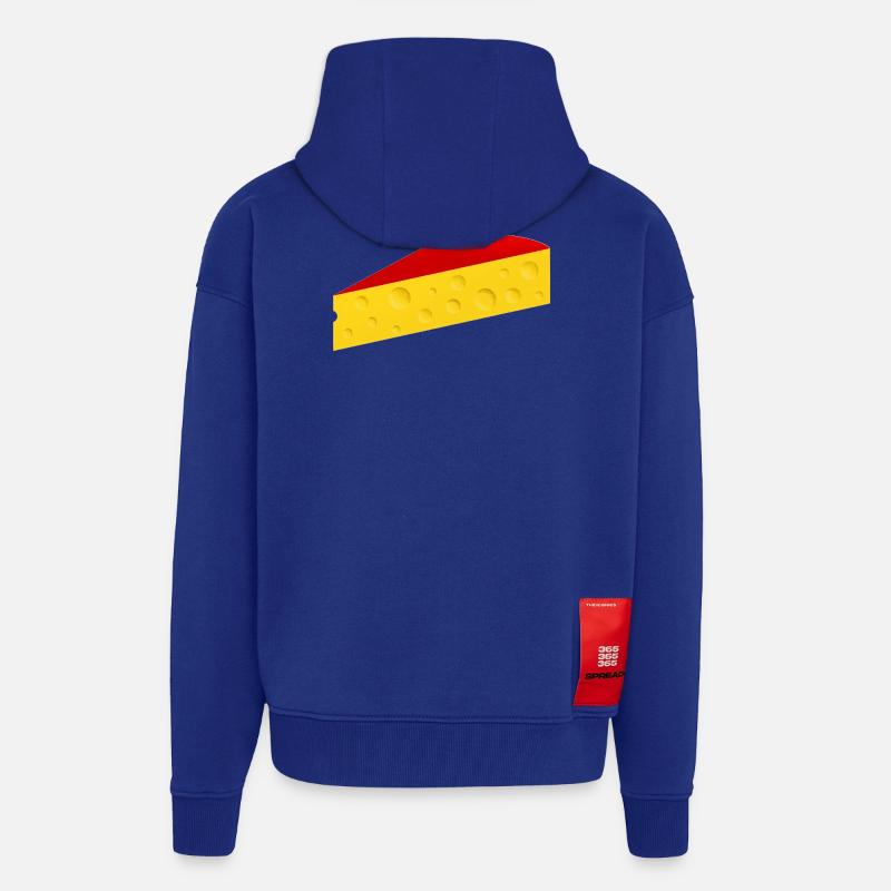 Käseecke mit roter Rinde - Zip Hoodie - made by SPREAD - Iconic Blue