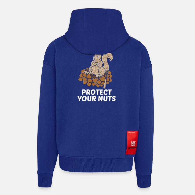 Protect your nuts gift - Zip Hoodie - made by SPREAD - Iconic Blue