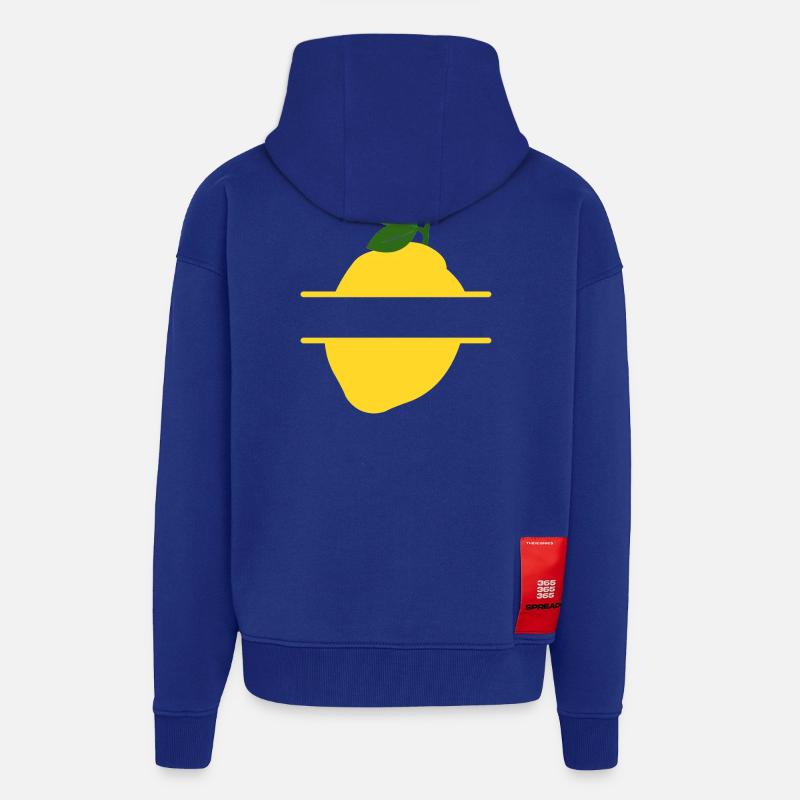 Lemon Split Frame - Zip Hoodie - made by SPREAD - Iconic Blue