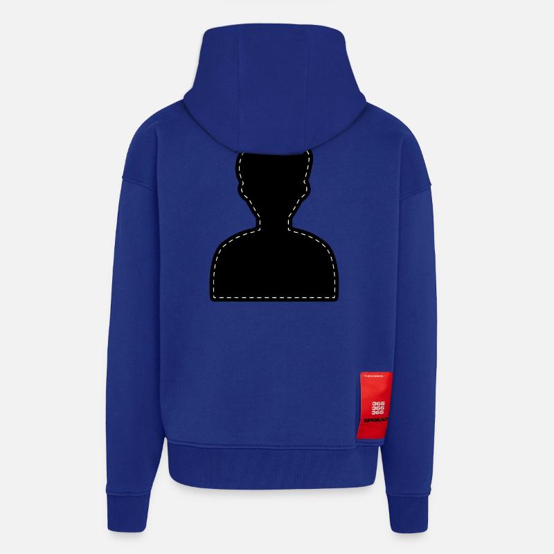 Icône compte Avatar - Veste à capuche bio épaisse oversize fabriqué en UE - Iconic Blue