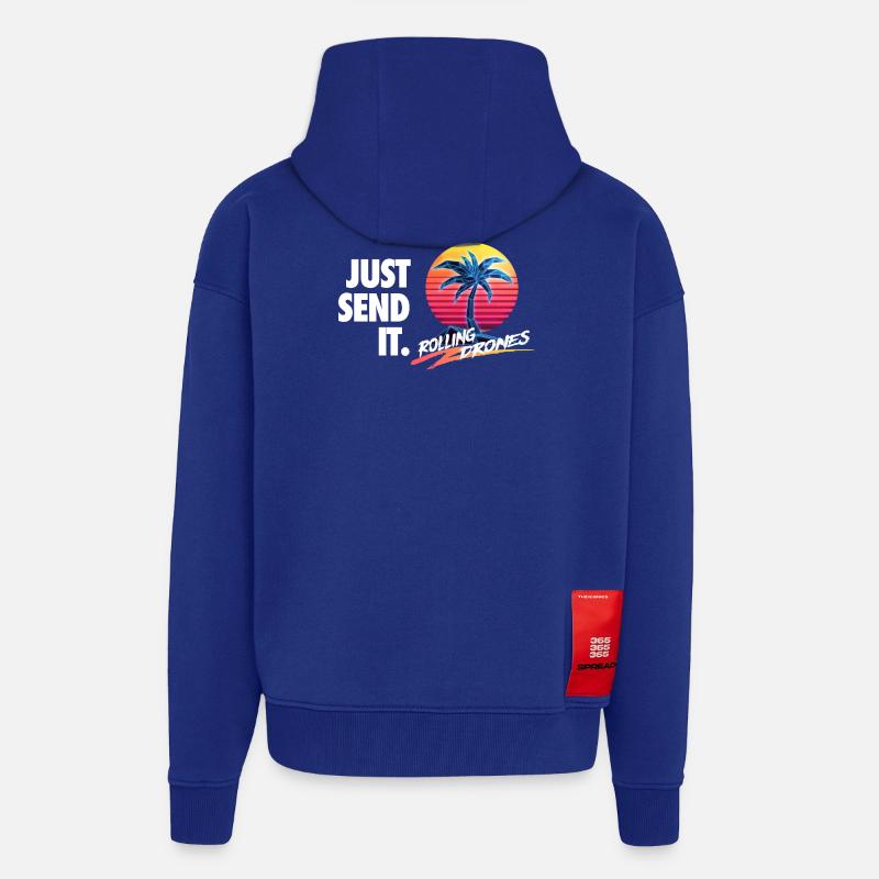 Just Send It @ RollingDrones - Zip Hoodie - made by SPREAD - Iconic Blue