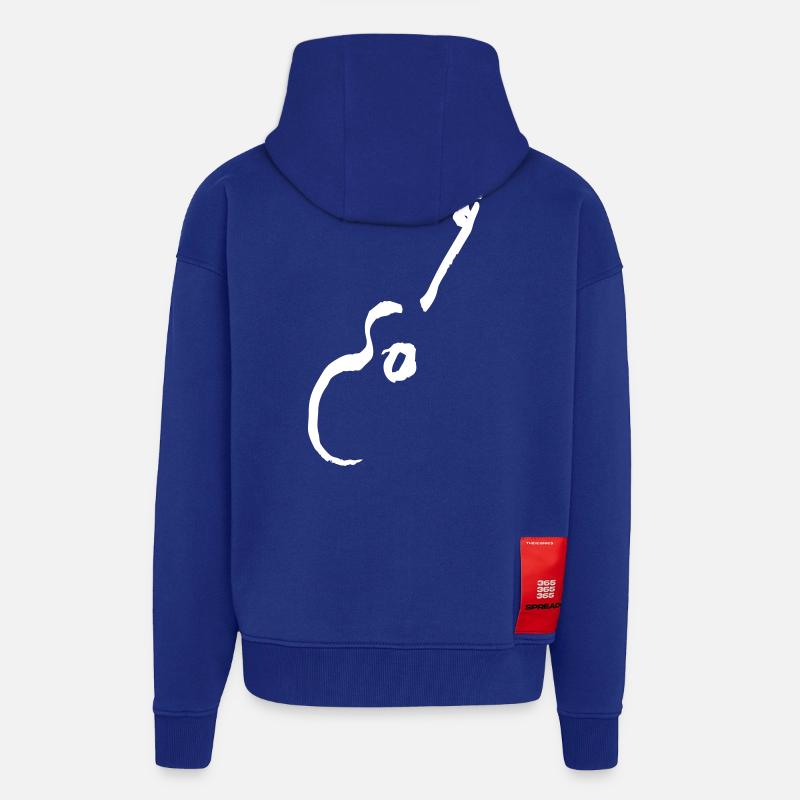 Gitarre - Zip Hoodie - made by SPREAD - Iconic Blue