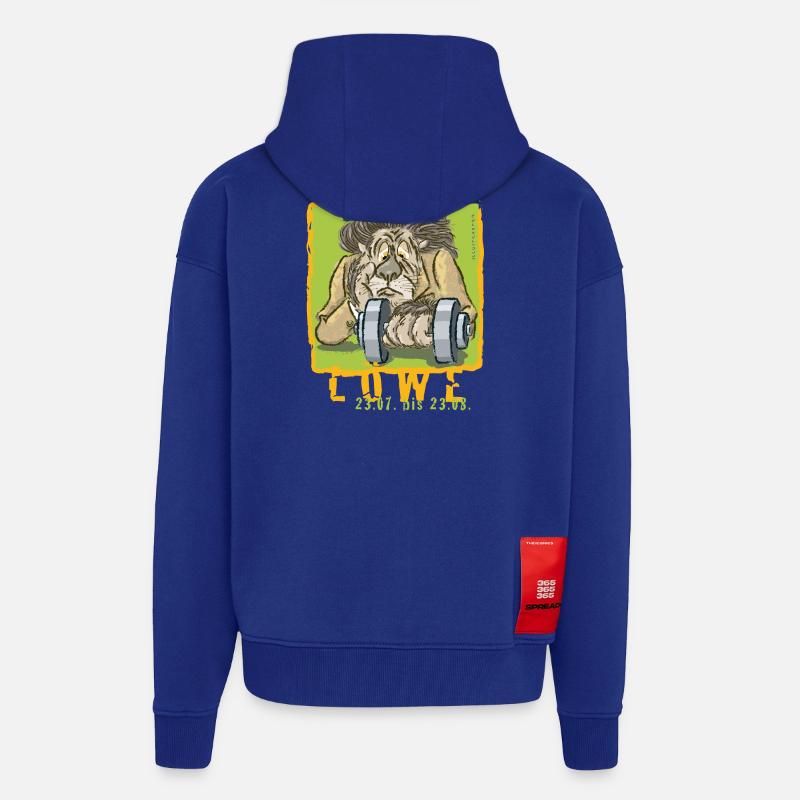 Sternzeichen - Löwe - Zip Hoodie - made by SPREAD - Iconic Blue