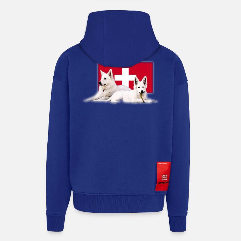 Schweizer Schäferhund - Zip Hoodie - made by SPREAD - Iconic Blue