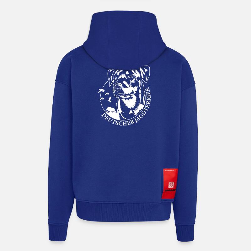 Deutscher Jagdterrier Jagdhunde Hunde Wilsigns - Zip Hoodie - made by SPREAD - Iconic Blue