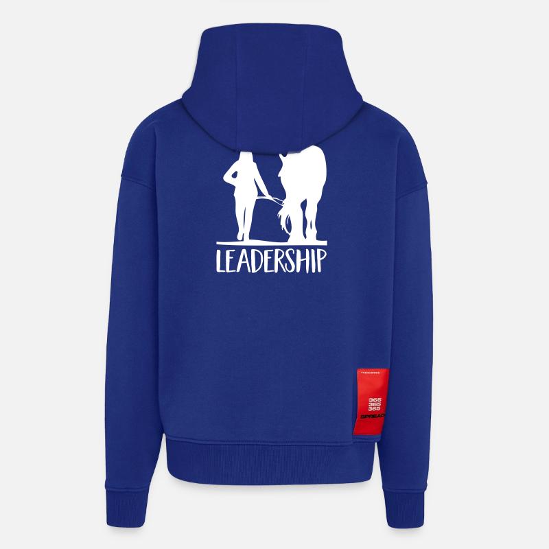 Cheval - Veste à capuche bio épaisse oversize fabriqué en UE - Iconic Blue