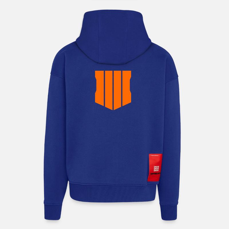 schwarzes Ops 4 Logo - Zip Hoodie - made by SPREAD - Iconic Blue