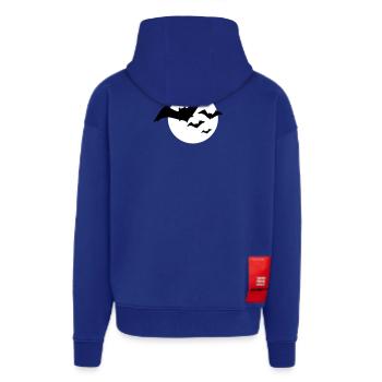 Halloween Fledermaus Schwarm 1c - Zip Hoodie - made by SPREAD - Iconic Blue - Hinten