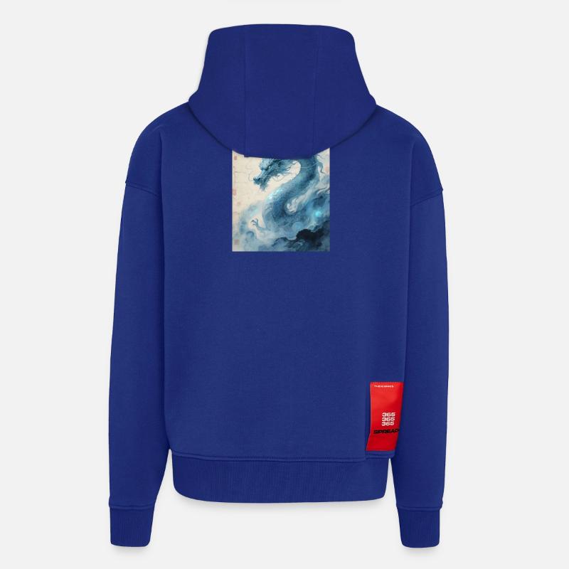 Der Erste Wind: Blauer Drache – Wiederbelebung - Zip Hoodie - made by SPREAD - Iconic Blue