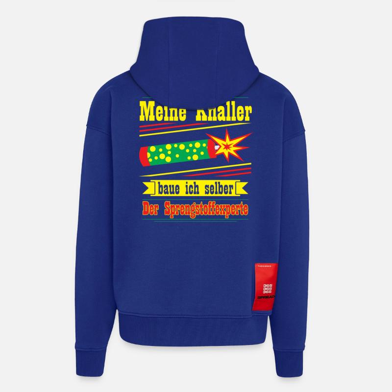 Sprengstoffexperte, silvester - Zip Hoodie - made by SPREAD - Iconic Blue