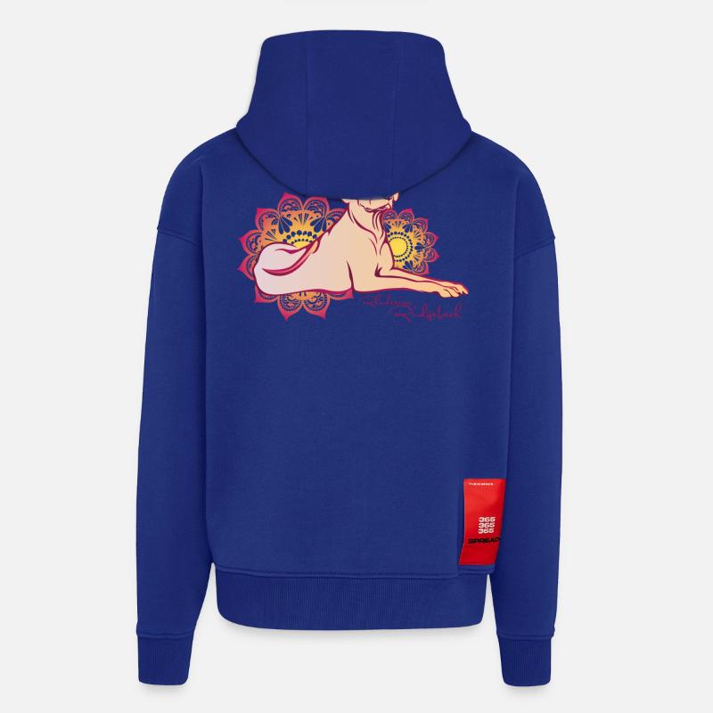 Rhodesian Ridgeback Oriental - Zip Hoodie - made by SPREAD - Iconic Blue