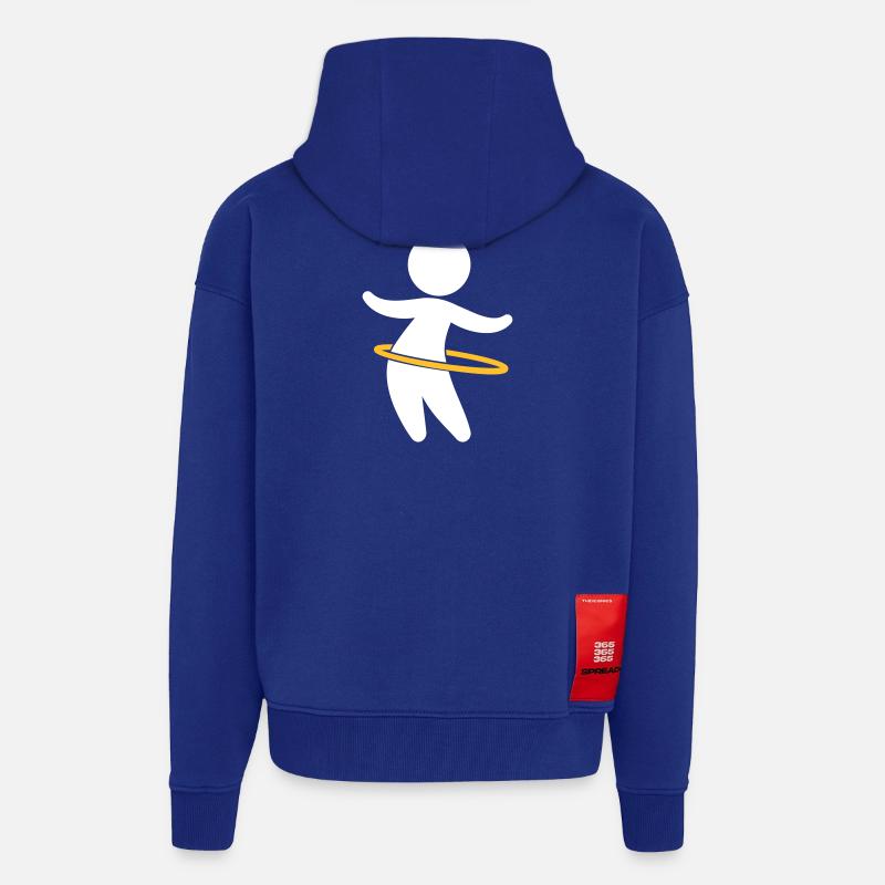 Kind spielt mit Hoolahoop - Zip Hoodie - made by SPREAD - Iconic Blue