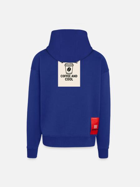 Dad Fuel: Kaffee und Cool - Zip Hoodie - made by SPREAD - Iconic Blue