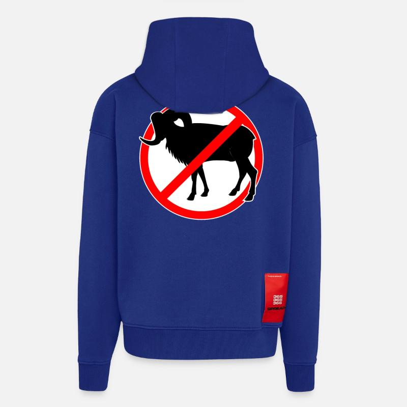 Ziegen oder Mufflons verboten - Ziege - Zip Hoodie - made by SPREAD - Iconic Blue
