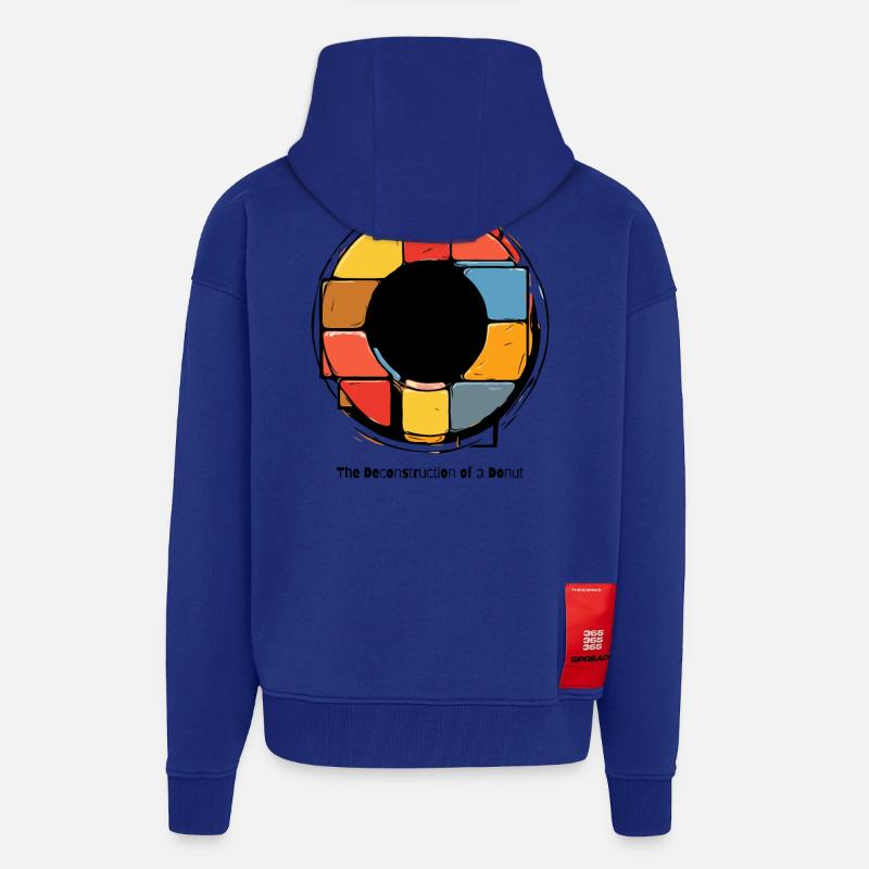 Die Dekonstruktion eines Donuts - Zip Hoodie - made by SPREAD - Iconic Blue