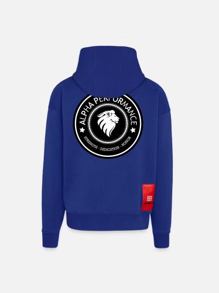 ALPHA PERFORMANCE - Zip Hoodie - made by SPREAD - Iconic Blue