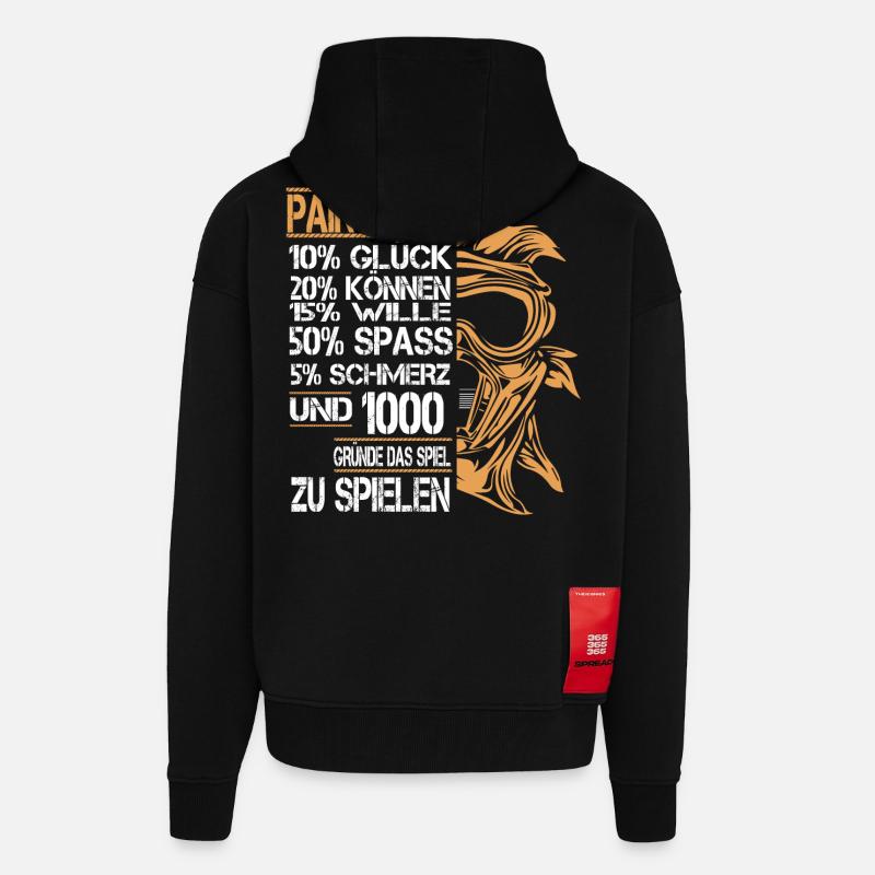 Paintball - Zip Hoodie - made by SPREAD - SOLID BLACK