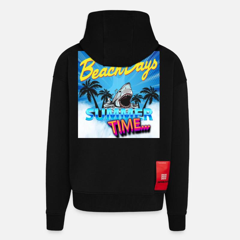 Sommerzeit - Zip Hoodie - made by SPREAD - SOLID BLACK