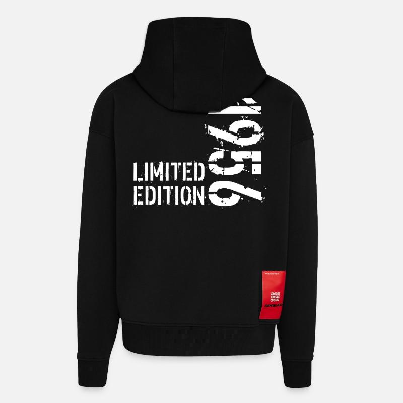LIMITIERTE AUFLAGE 1956 - Zip Hoodie - made by SPREAD - SOLID BLACK