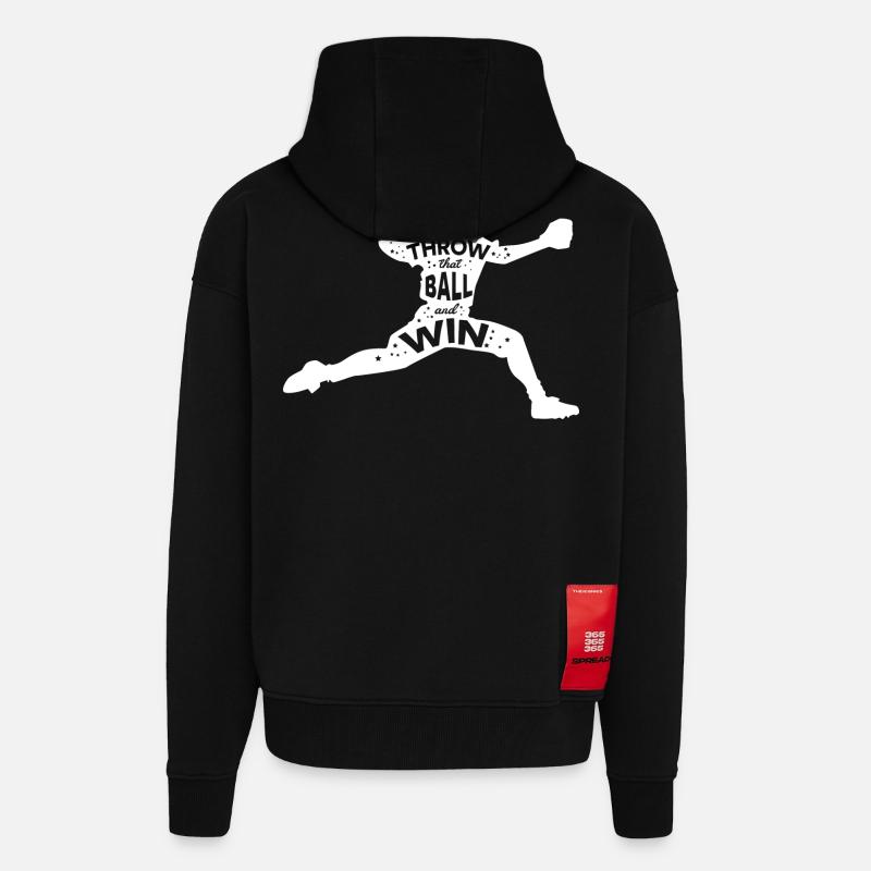 Baseball Spruch - Zip Hoodie - made by SPREAD - SOLID BLACK