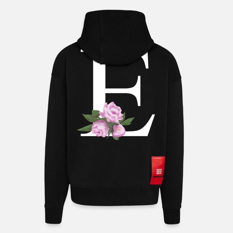 E - Zip Hoodie - made by SPREAD - SOLID BLACK