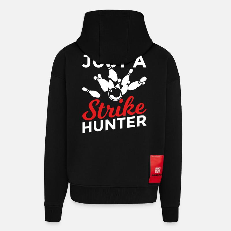 Juste un chasseur d’assaut - Veste à capuche bio épaisse oversize fabriqué en UE - SOLID BLACK