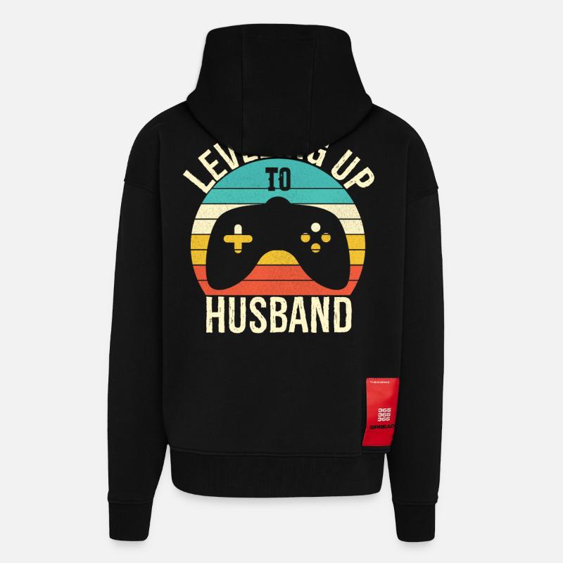 Aufstieg zum Ehemann - Zip Hoodie - made by SPREAD - SOLID BLACK