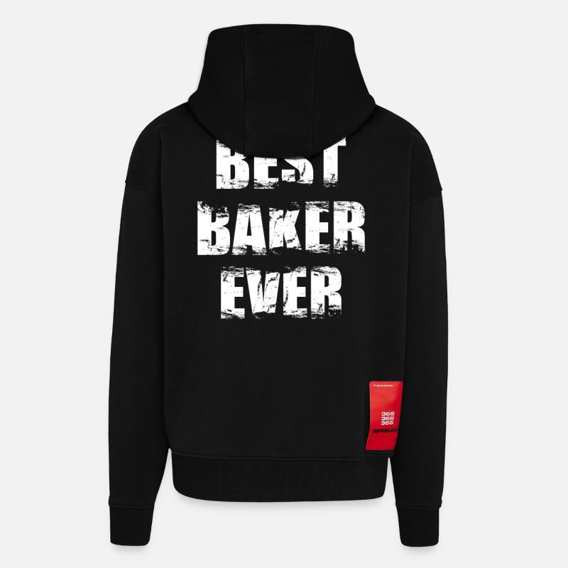 Der beste Bäcker aller Zeiten - Zip Hoodie - made by SPREAD - SOLID BLACK