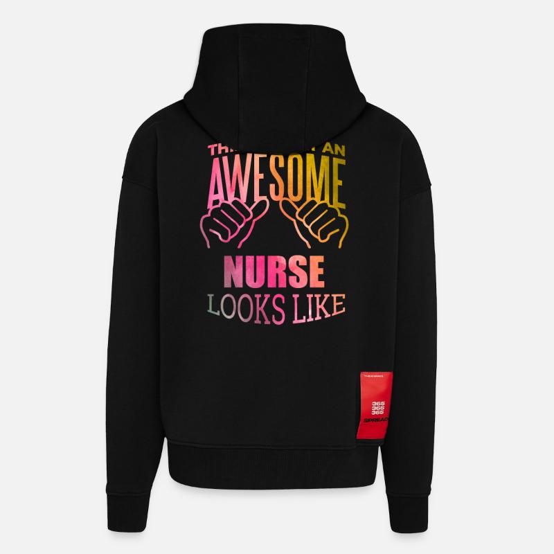 Krankenschwester - Zip Hoodie - made by SPREAD - SOLID BLACK
