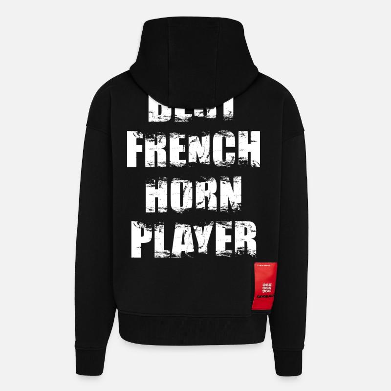 Bester Waldhornspieler - Zip Hoodie - made by SPREAD - SOLID BLACK