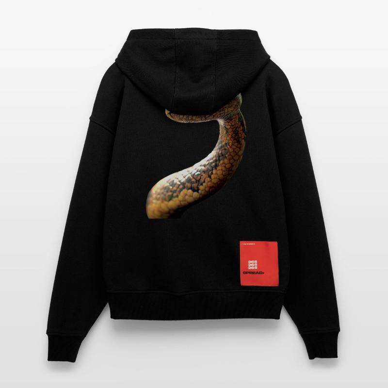 Serpent Python Cobra Mamba Serpent à sonnettes Serpent Veste à capuche bio épaisse oversize fabriqué en UE