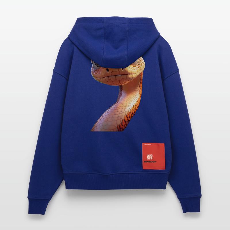 Serpent Python Cobra Mamba Serpent à sonnettes Serpent Veste à capuche bio épaisse oversize fabriqué en UE