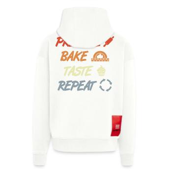 Prepare Bake Taste Repeat - Zip Hoodie - made by SPREAD - SOLID BLACK - Hinten