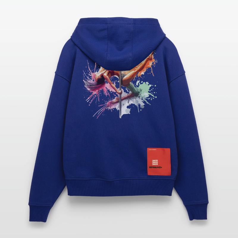 Pole Dance Couleurs Dynamiques Pole Dance Cadeau Veste à capuche bio épaisse oversize fabriqué en UE