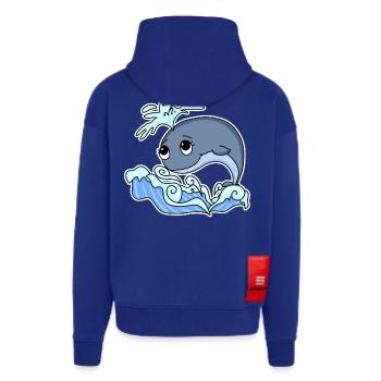Whale Animal Ocean Graphic - Zip Hoodie - made by SPREAD - Iconic Blue - Back