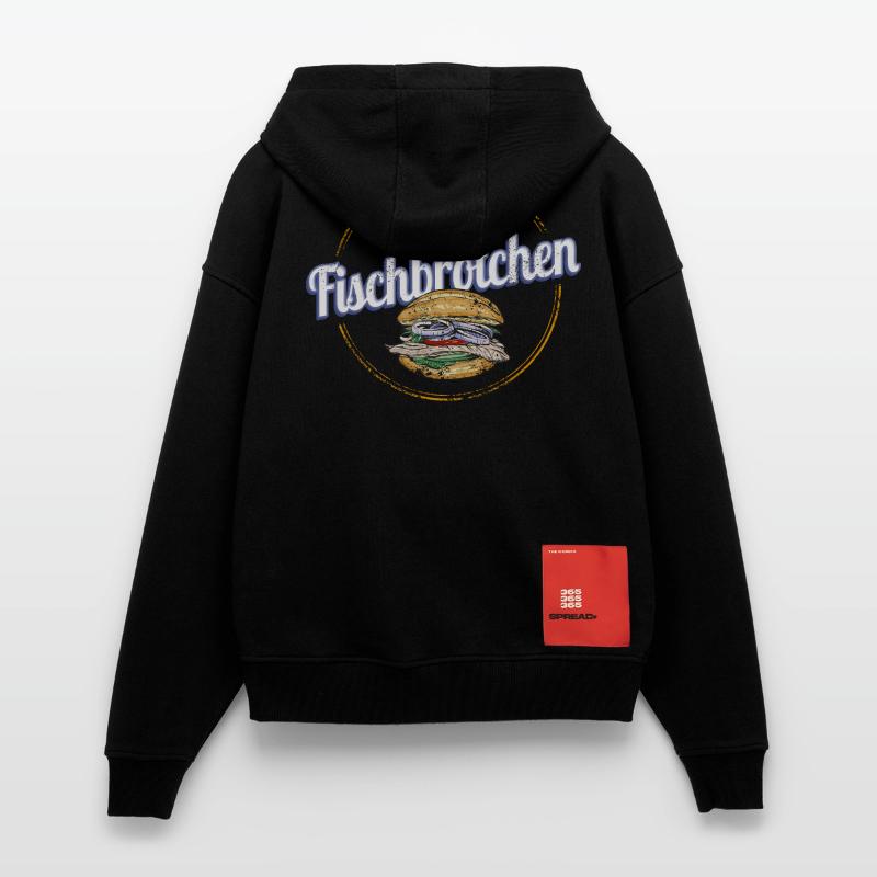 Fischbrötchen mit Matjes oder Bismarckhering Zip Hoodie - made by SPREAD
