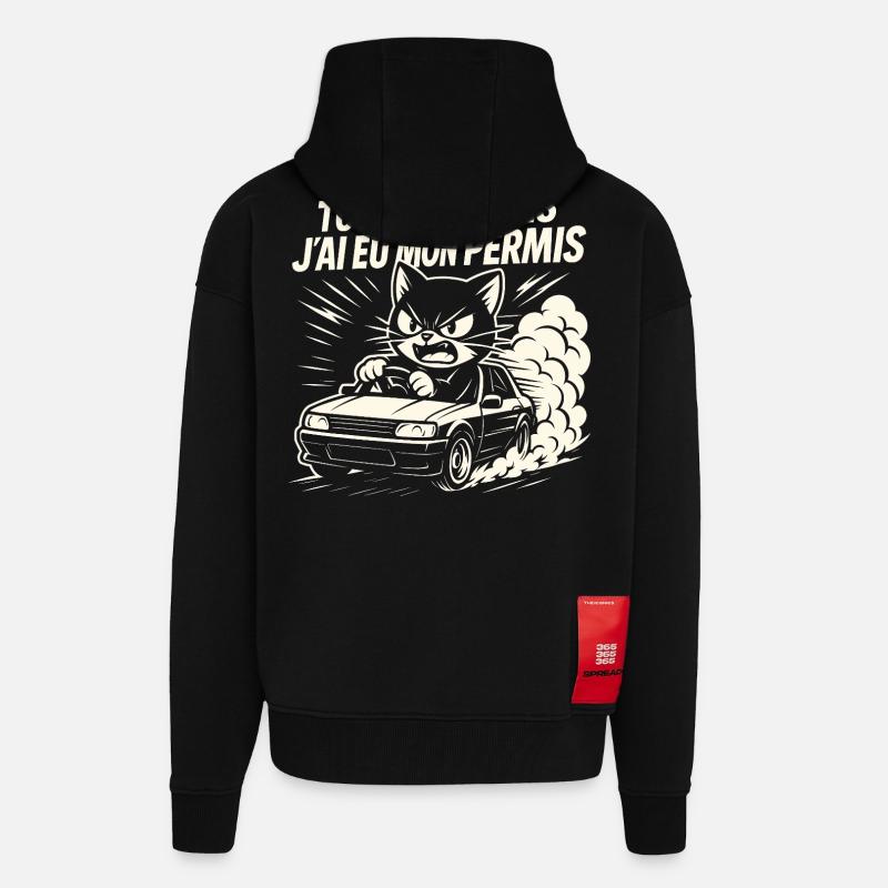 Fahrer Geschenk Führerschein - Zip Hoodie - made by SPREAD - SOLID BLACK