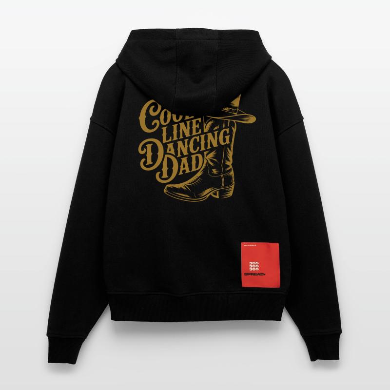 Line dance dad cool dancing dad Zip Hoodie - made by SPREAD