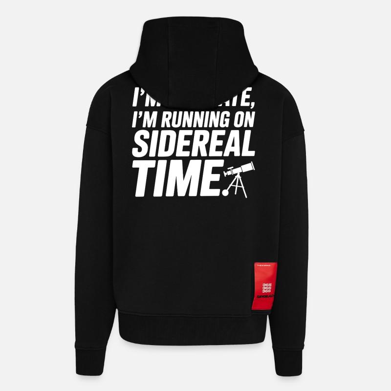Celestial Map Constellation Guide - Zip Hoodie - made by SPREAD - SOLID BLACK