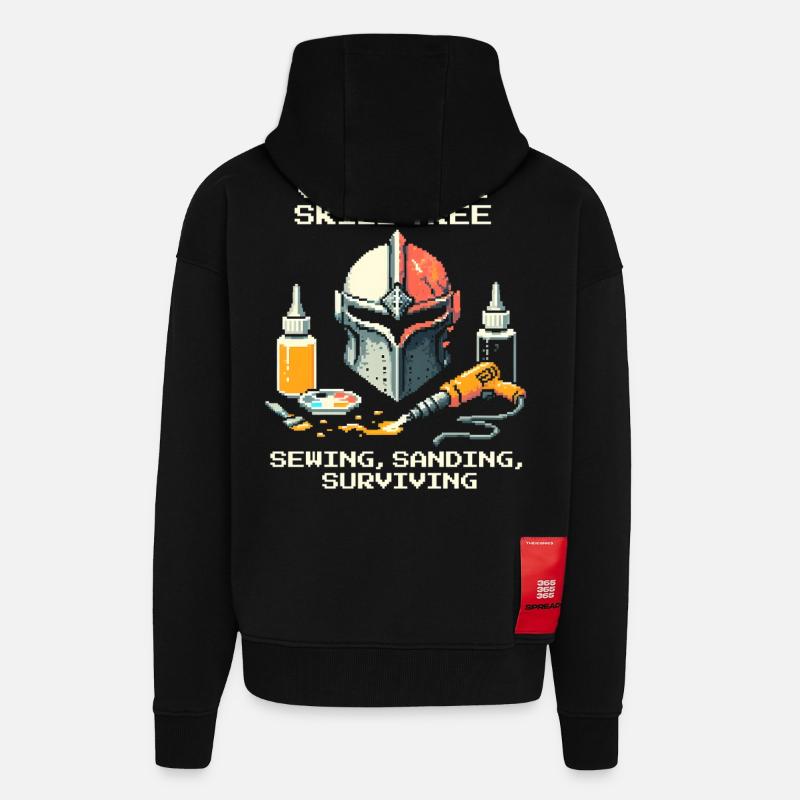 Skilltree: Sewing, Sanding, Survival | Cosplay - Zip Hoodie - made by SPREAD - SOLID BLACK