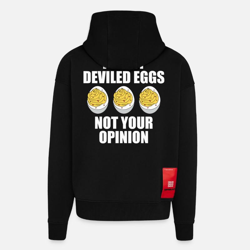 Gefüllte Eier - Zip Hoodie - made by SPREAD - SOLID BLACK
