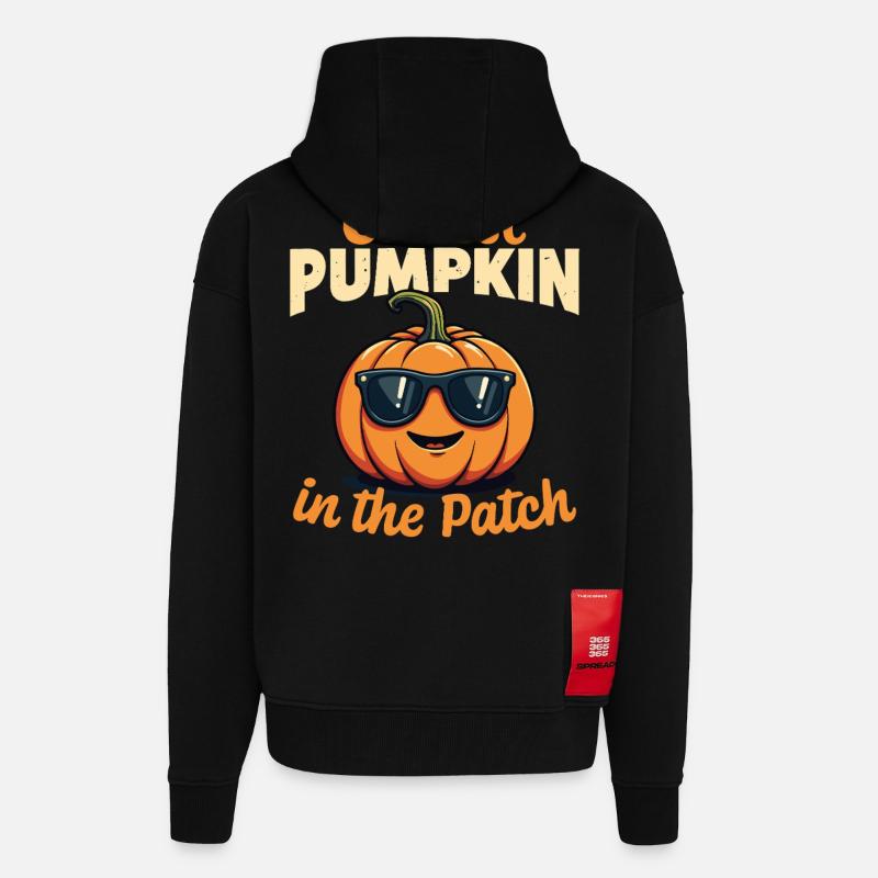Der coolste Kürbis im Patch - Zip Hoodie - made by SPREAD - SOLID BLACK