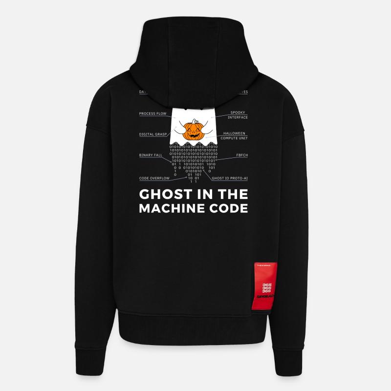Lustiger Programmierer, Programmierer Halloween T-Shirt - Zip Hoodie - made by SPREAD - SOLID BLACK